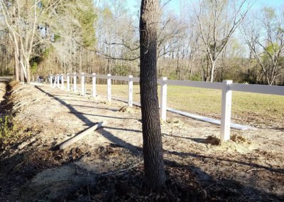 White 3-Rail Vinyl Fence | Privacy Pros Fence Company Statesboro, GA